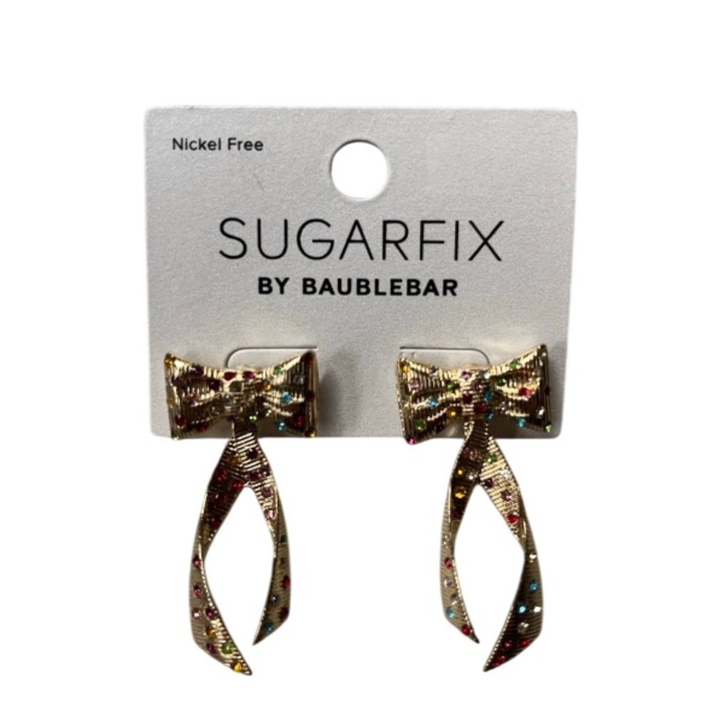 NWT Sugarfix by Baublebar Holiday Bow Earrings